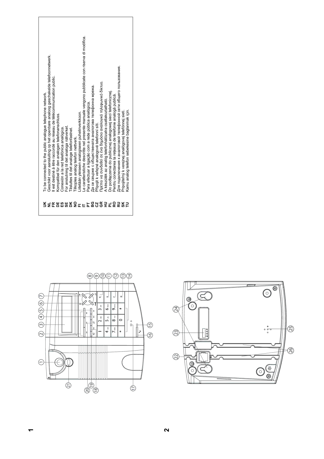 Topcom FIDELITY 1010 manual   