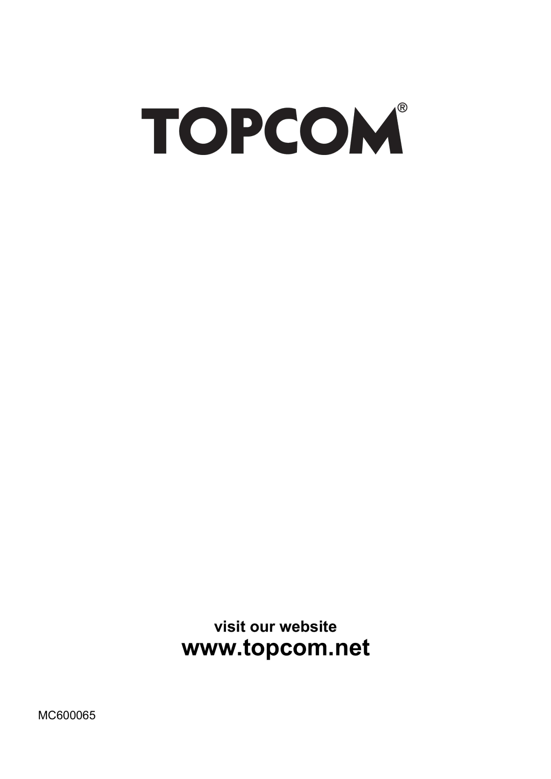 Topcom FIDELITY 1081 manual Visit our website 