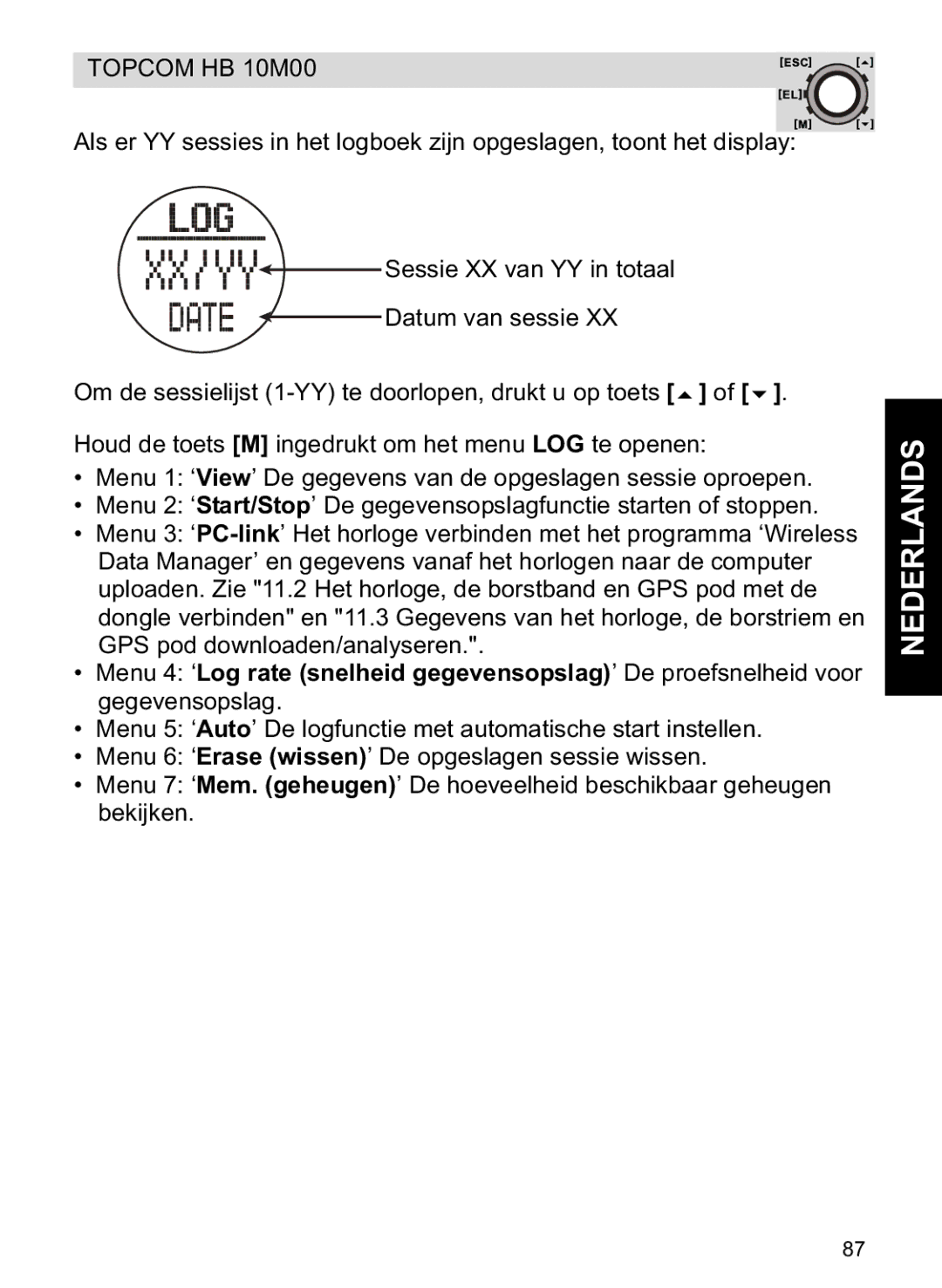 Topcom HB 10M00 manual Nederlands 