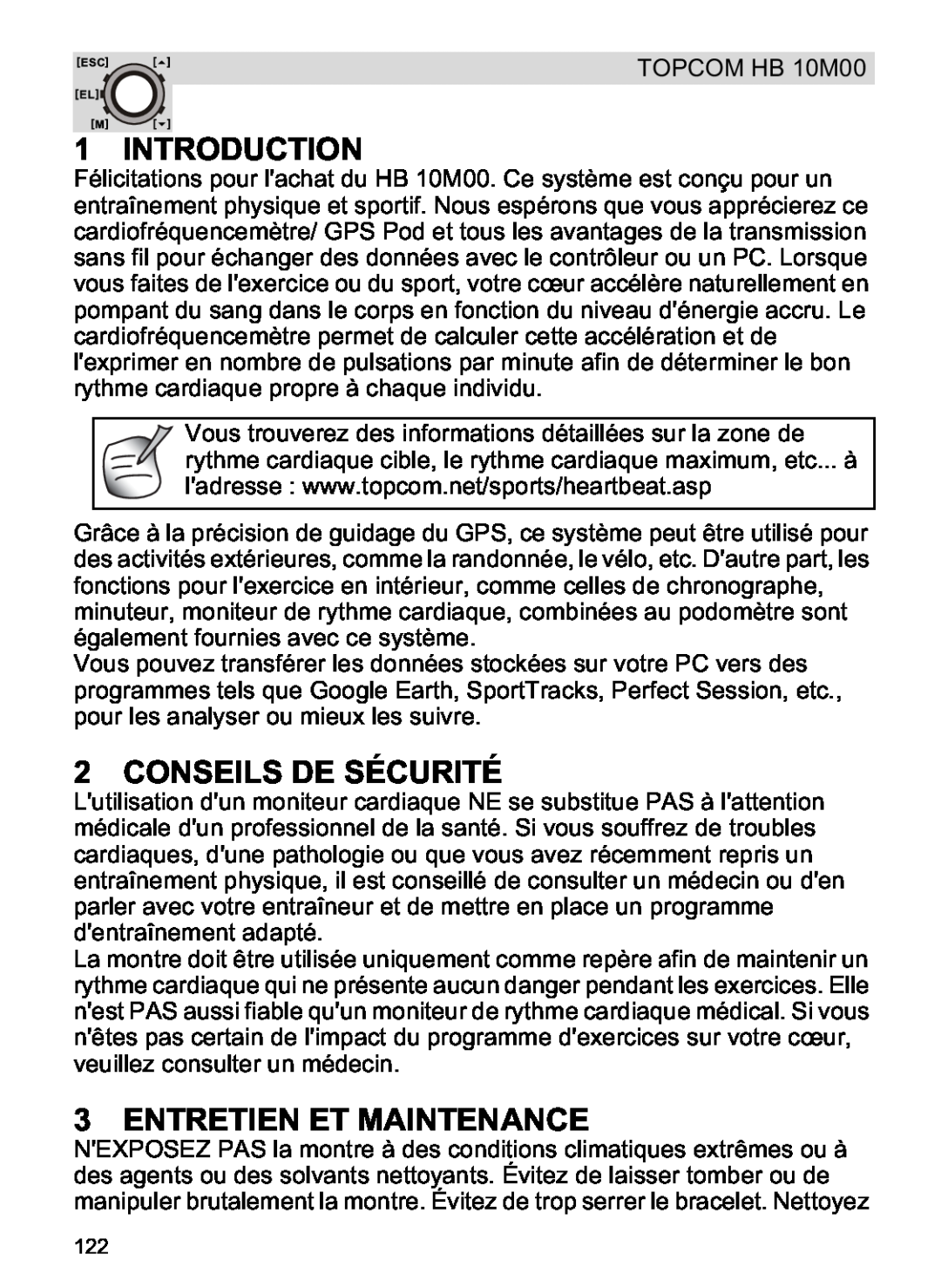 Topcom HB 10M00 manual Conseils De Sécurité, Entretien Et Maintenance, Introduction 