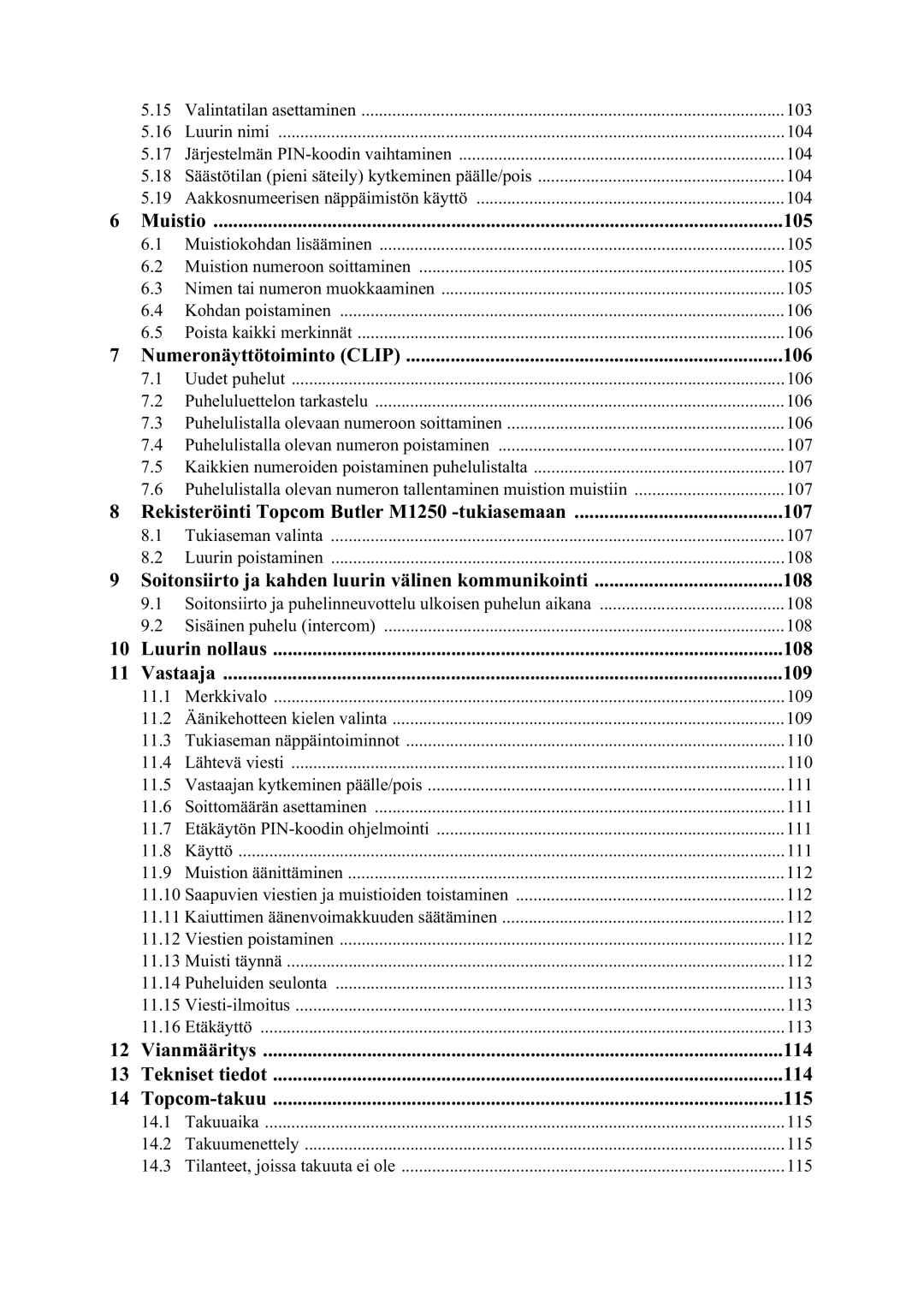 Topcom manual Rekisteröinti Topcom Butler M1250 -tukiasemaan 