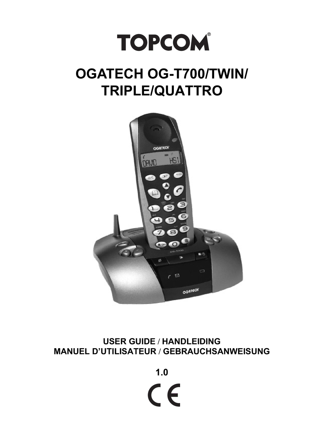 Topcom manual Ogatech OG-T700/TWIN TRIPLE/QUATTRO 