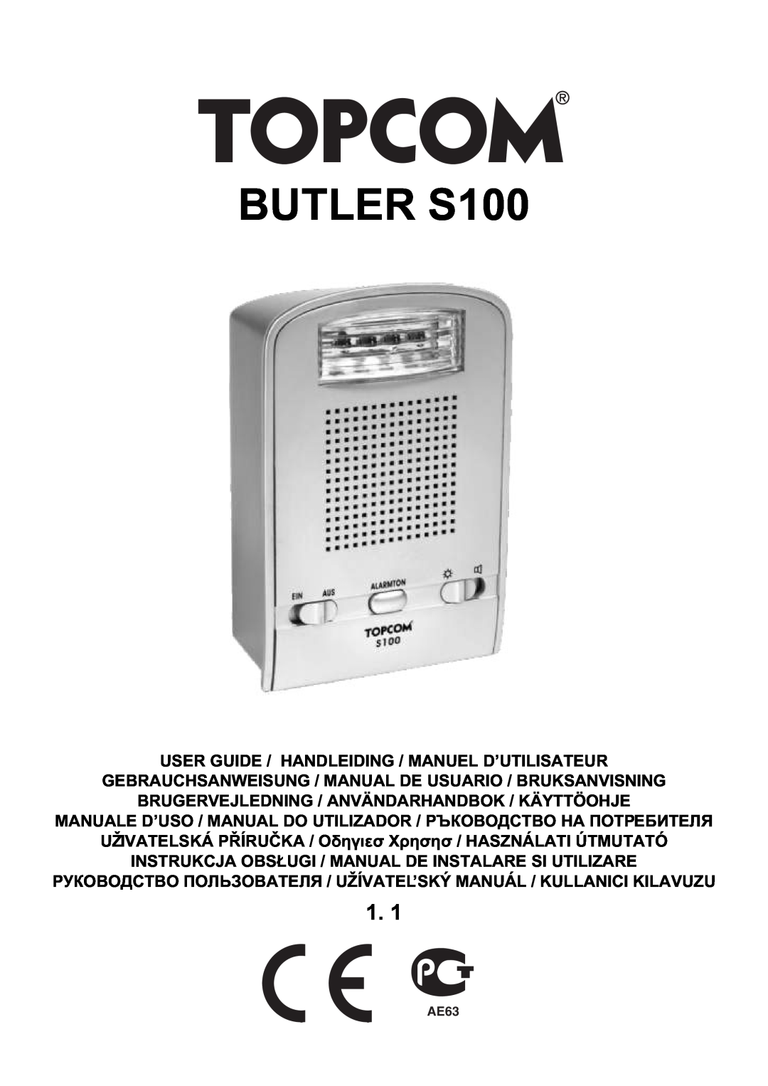 Topcom manual do utilizador BUTLER S100 