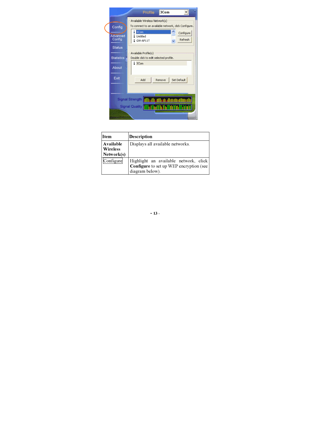 Topcom U8006178 manual Description, Diagram below 