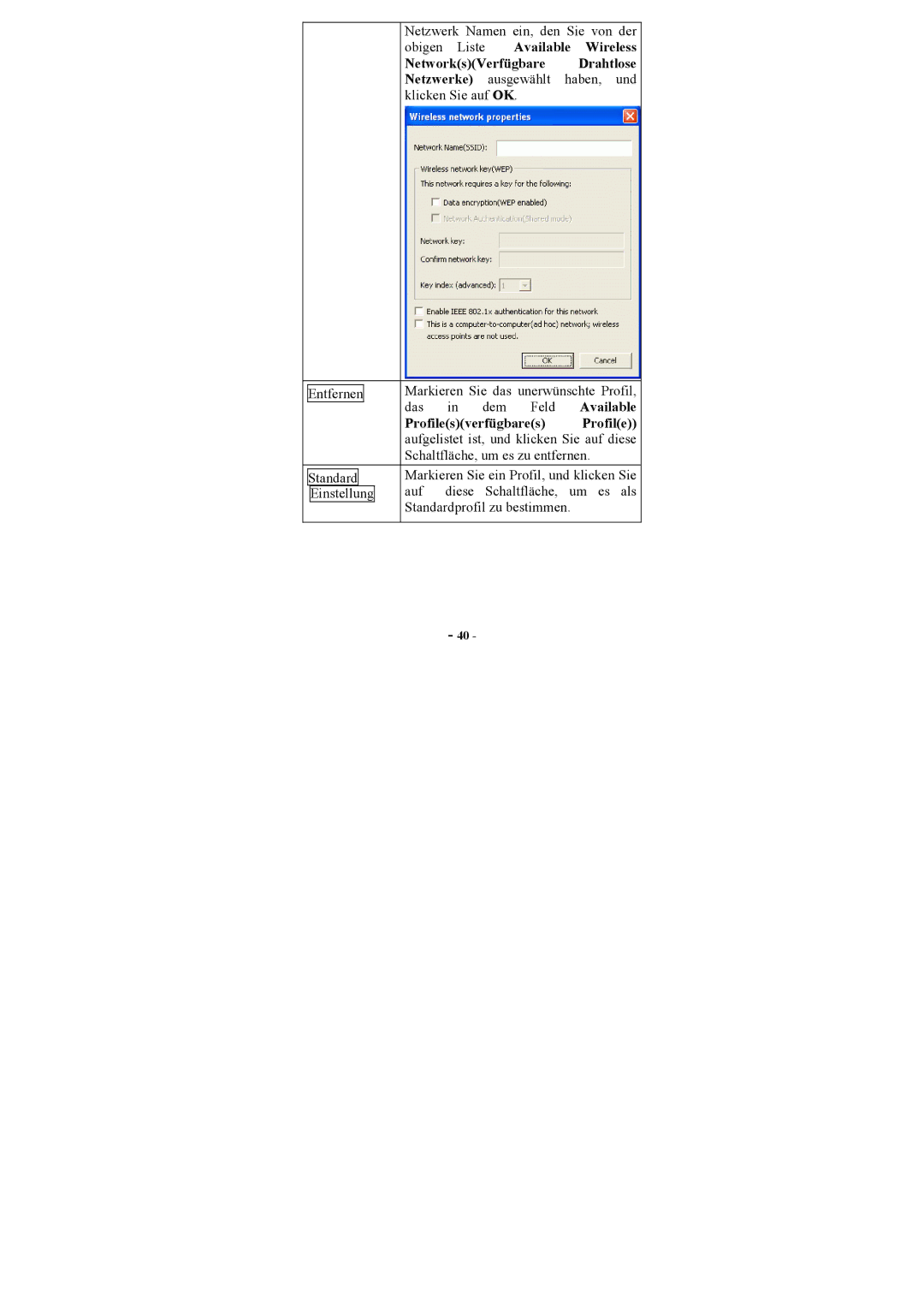 Topcom U8006178 manual Entfernen 