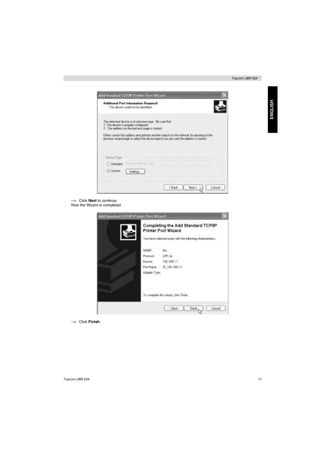 Topcom UBR 624 manual English 