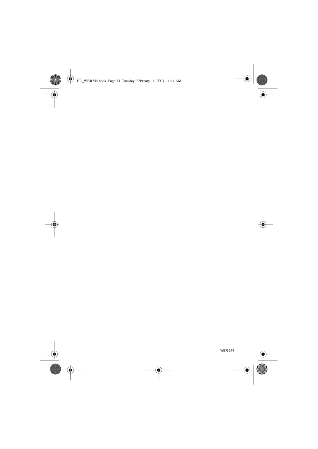 Topcom WBR 244 manual HLWBR244.book Page 74 Tuesday, February 11, 2003 1144 AM 