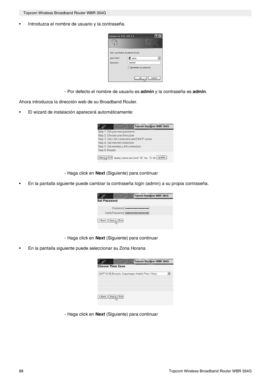 Topcom manual do utilizador Topcom Wireless Broadband Router WBR 354G 