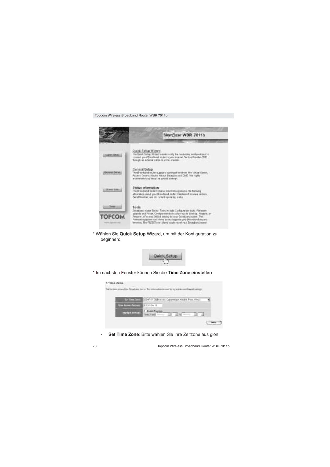 Topcom WBR 7011 B manual Topcom Wireless Broadband Router WBR 7011b 