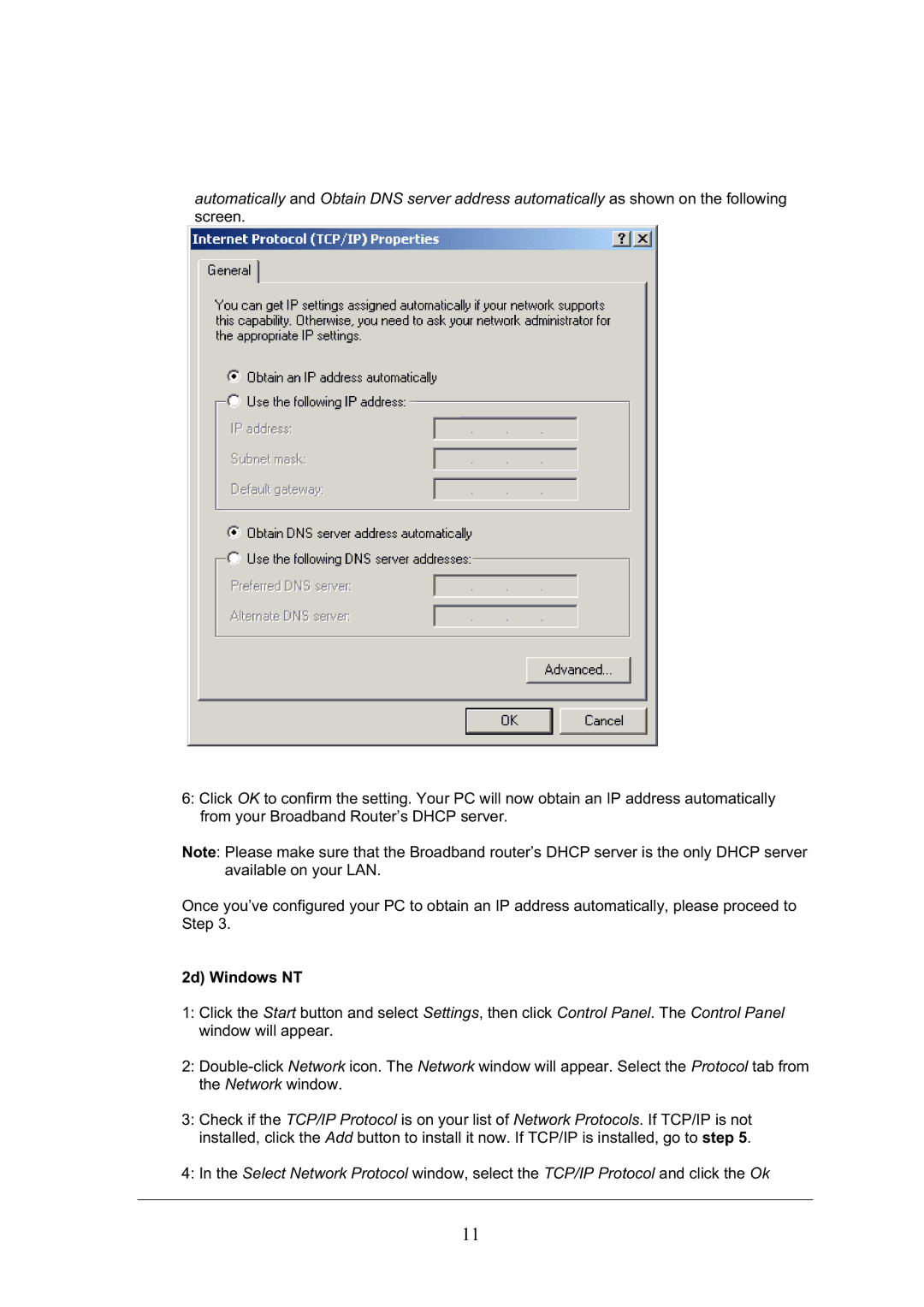 Topcom WBR 7101GMR manual 2d Windows NT 