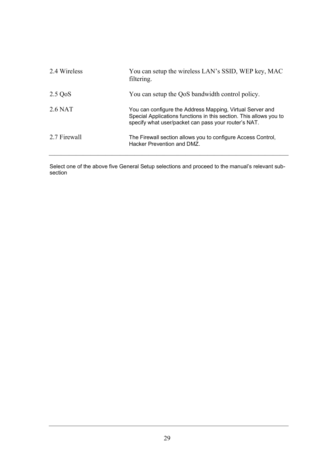 Topcom WBR 7101GMR manual Firewall 