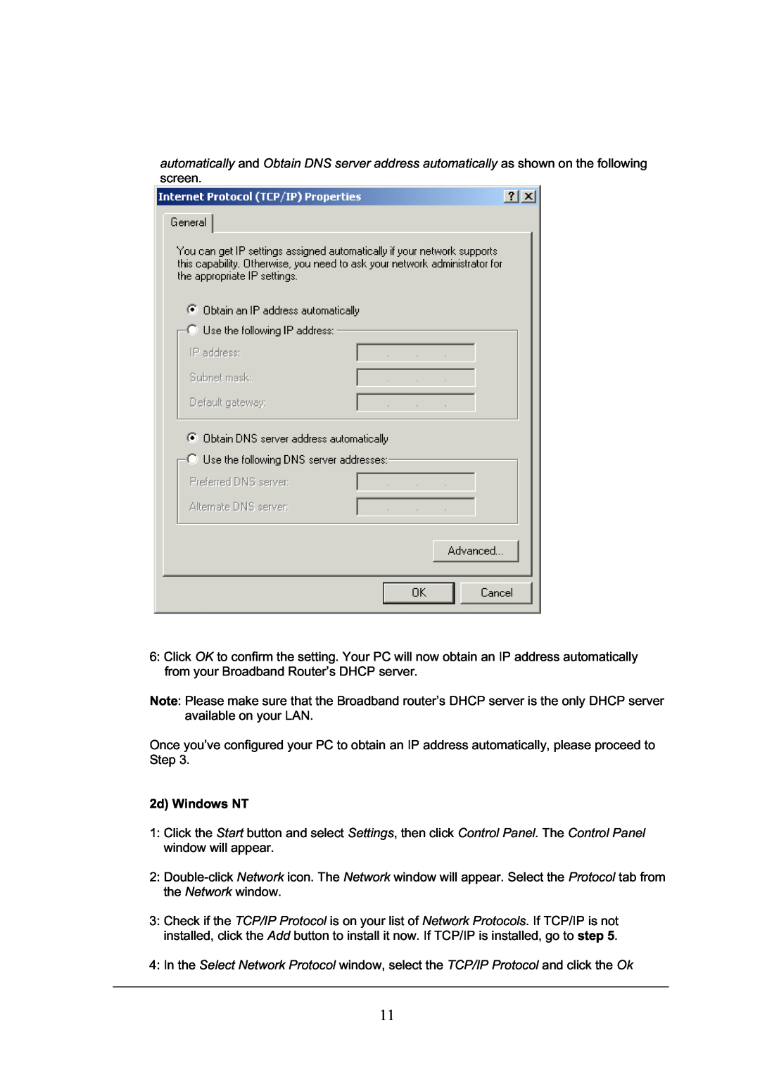 Topcom WBR 7101GMR manual 2d Windows NT 