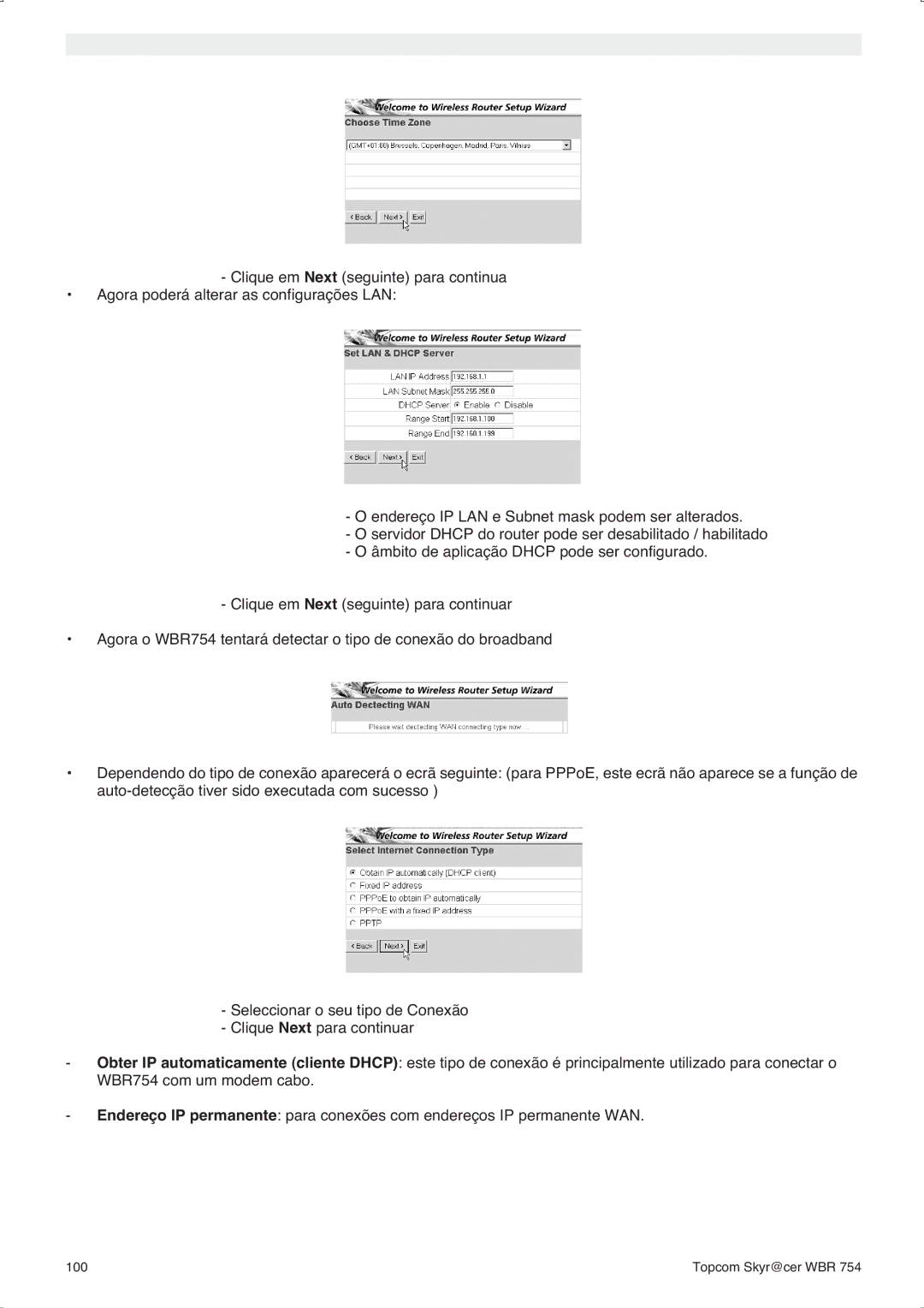 Topcom WBR 754SG manual do utilizador Topcom Skyr@cer WBR 