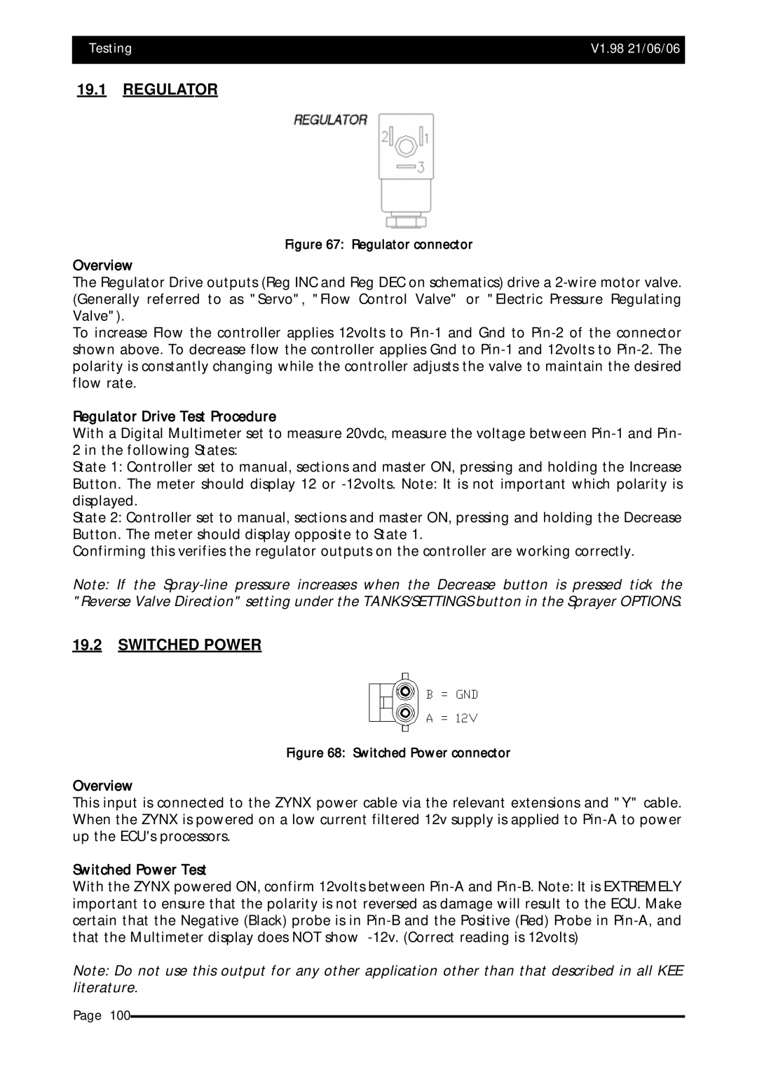 Topcom X20 manual Regulator 