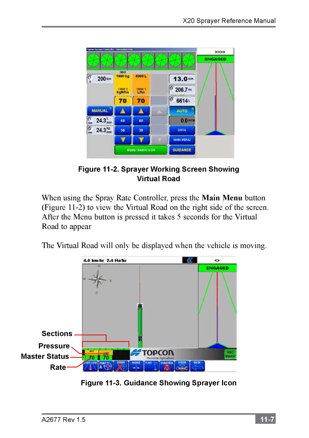 Topcon A2677 manual 11-7 