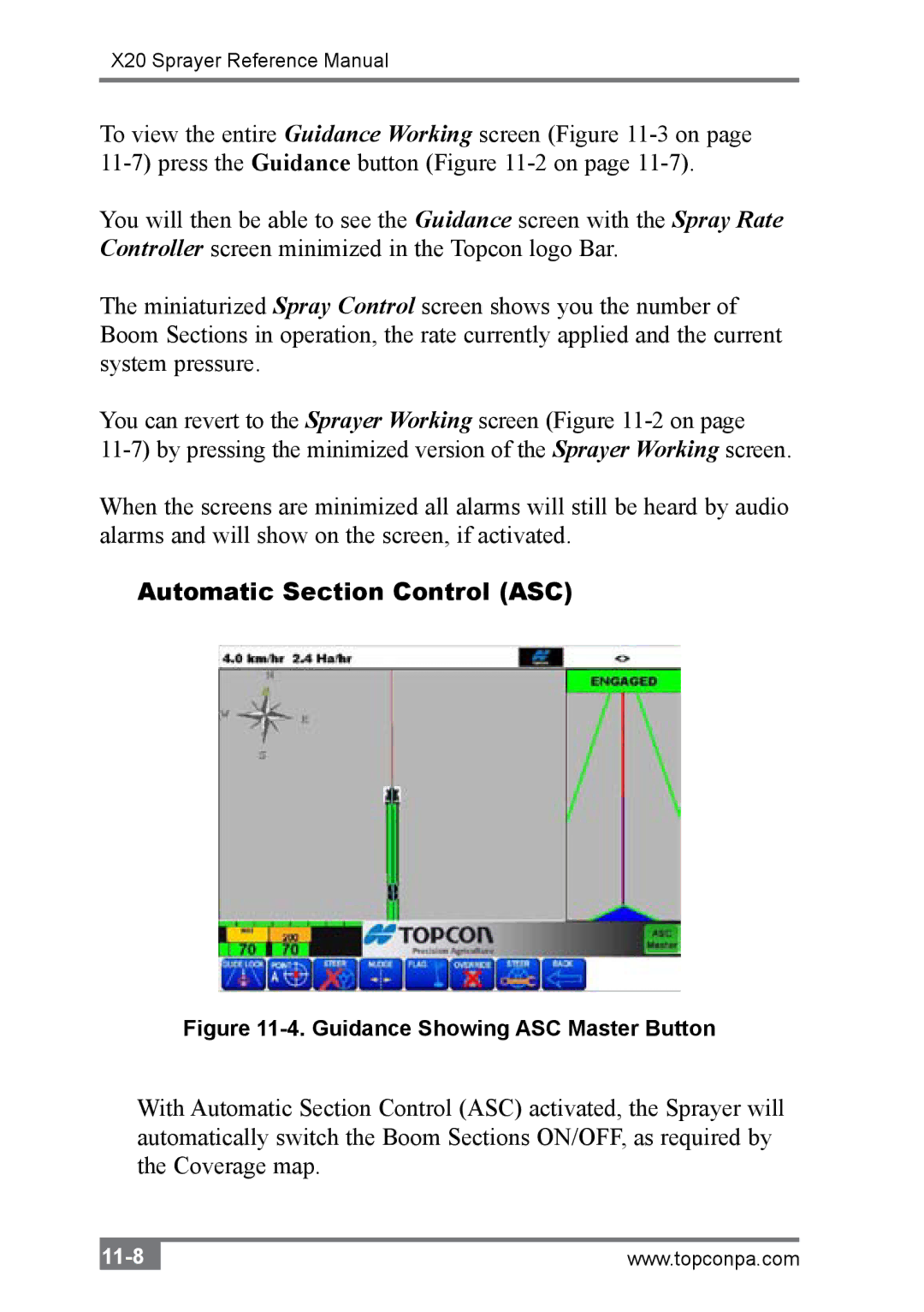 Topcon A2677 manual 11-8 