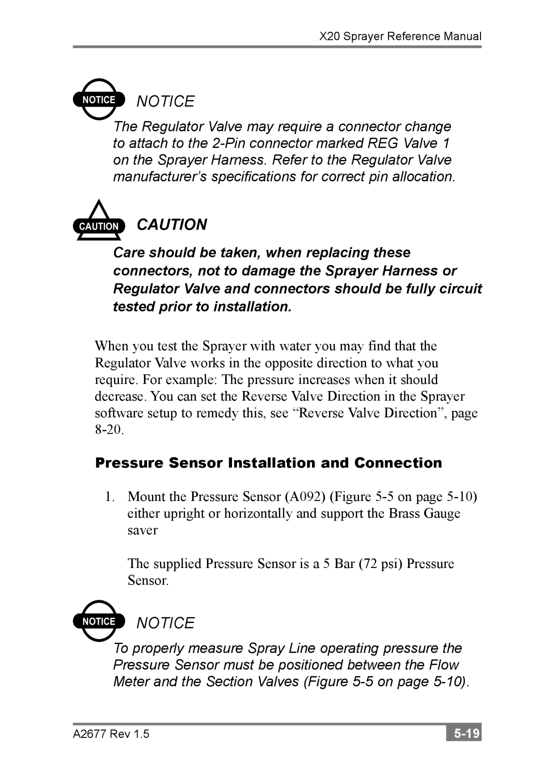 Topcon A2677 manual Pressure Sensor Installation and Connection 