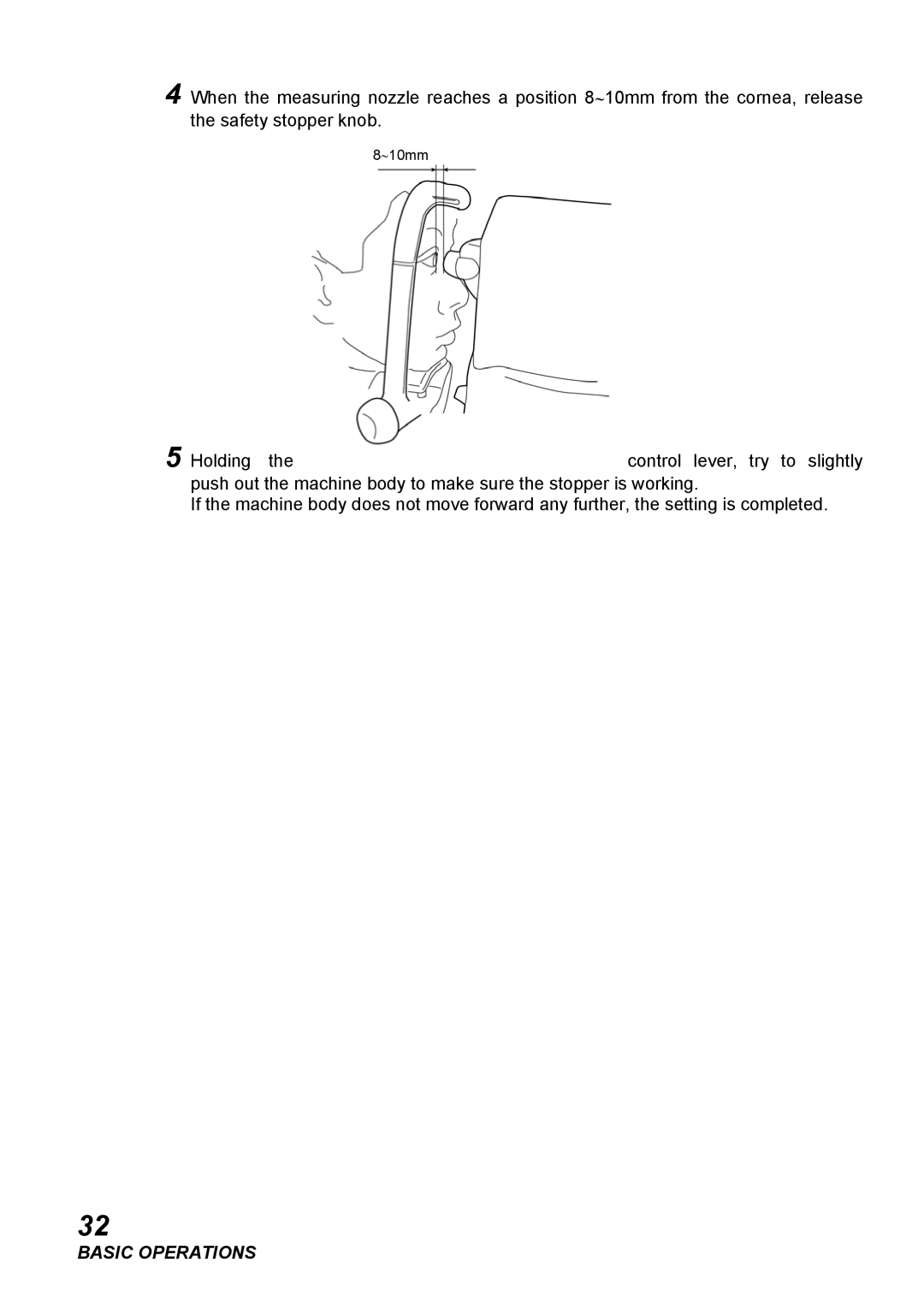 Topcon COMPUTERIZED TONOMETER, CT-80 instruction manual ∼10mm 