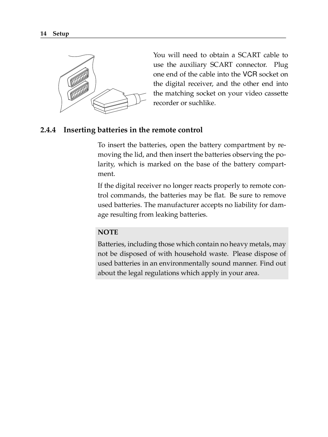 Topfield HV7700 HSCI manual Inserting batteries in the remote control 