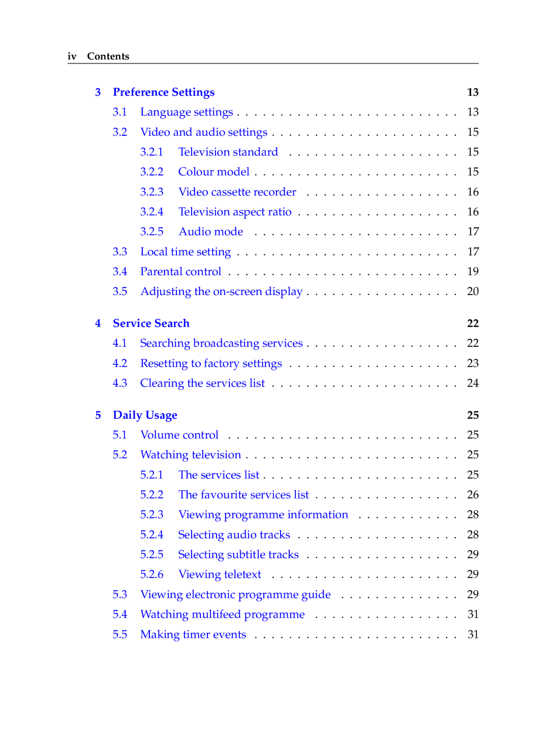 Topfield TF 100 C manual Service Search 