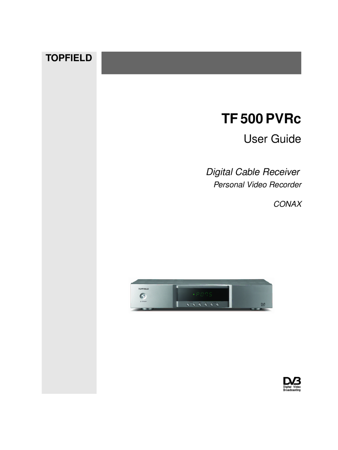 Topfield TF 500 PVRC manual TF 500 PVRc 