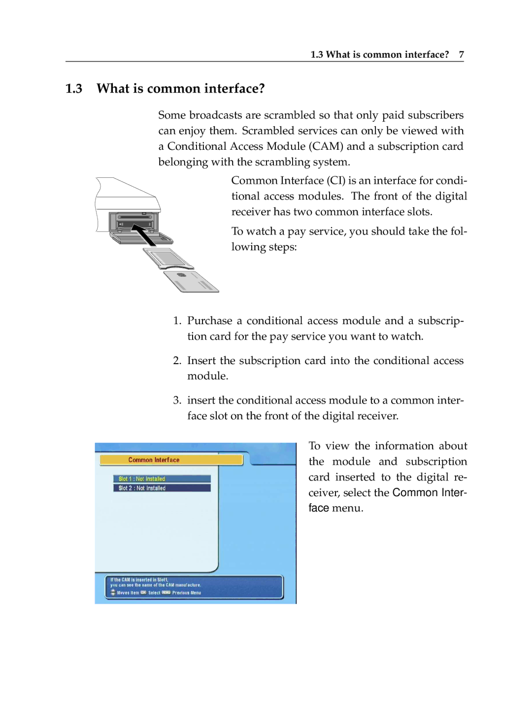 Topfield TF 5100 PVR manual What is common interface? 