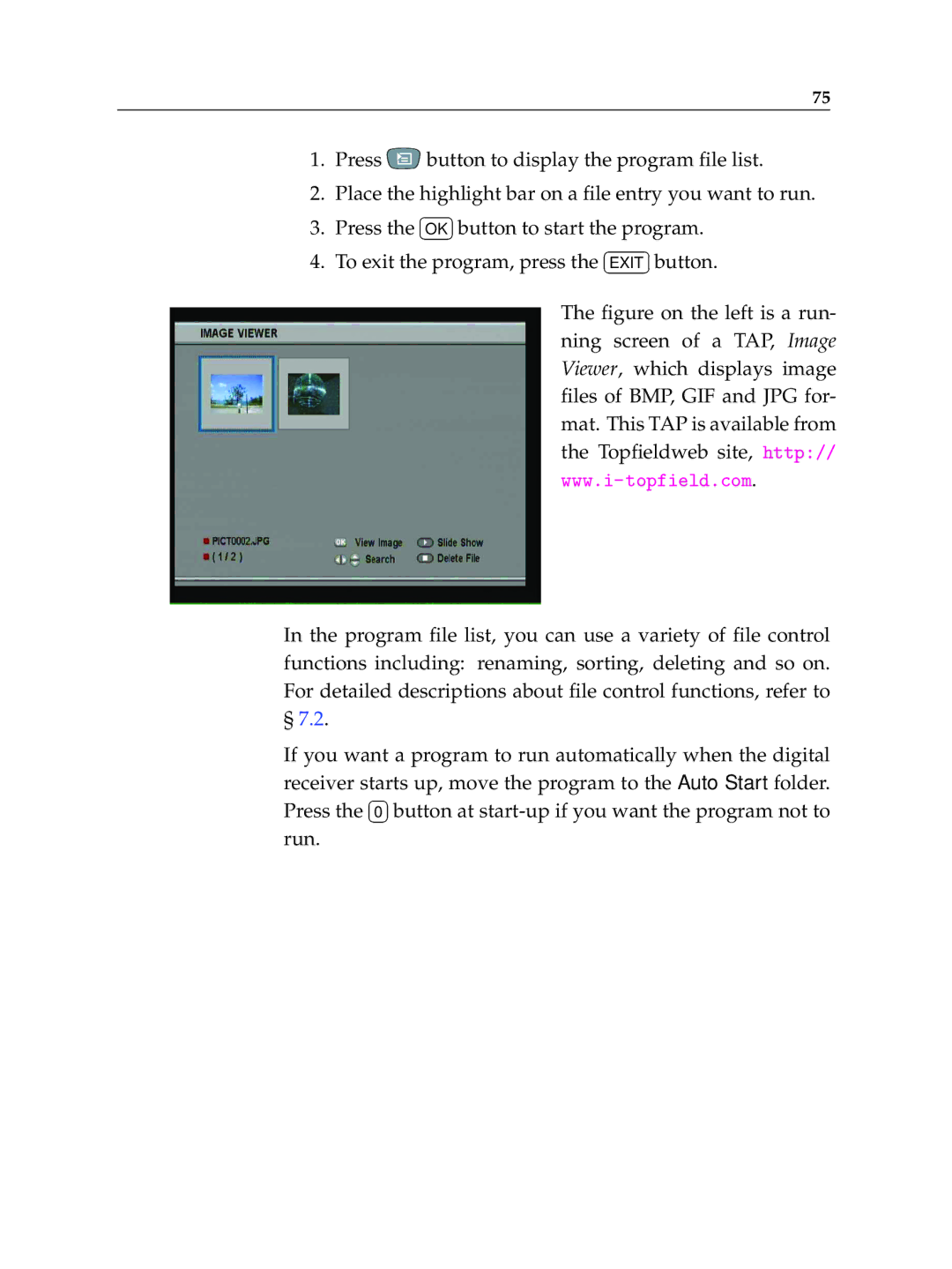 Topfield TF 5400 PVR manual 