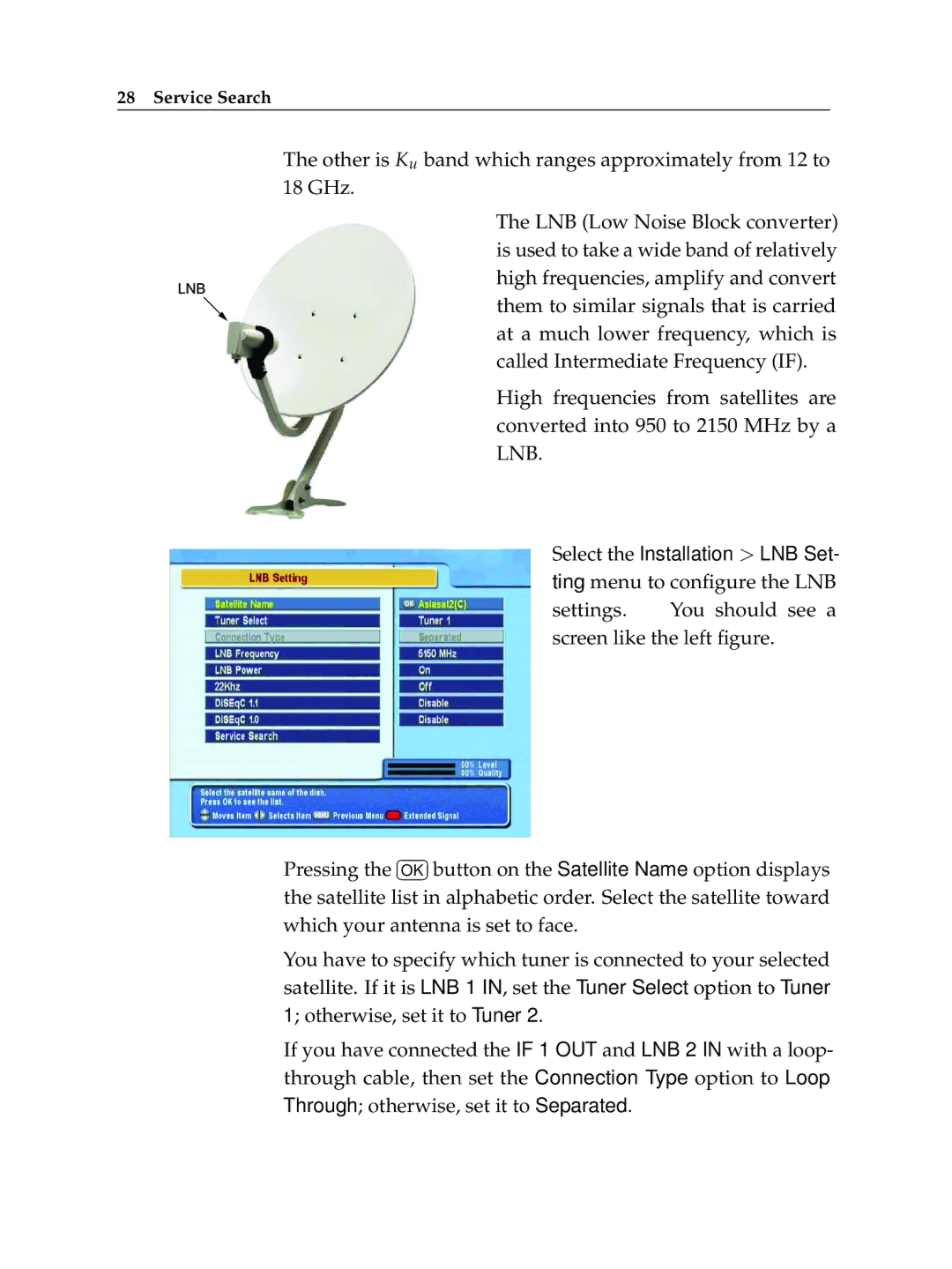 Topfield TF 5510 PVR, TF 5010 PVR manual Service Search 