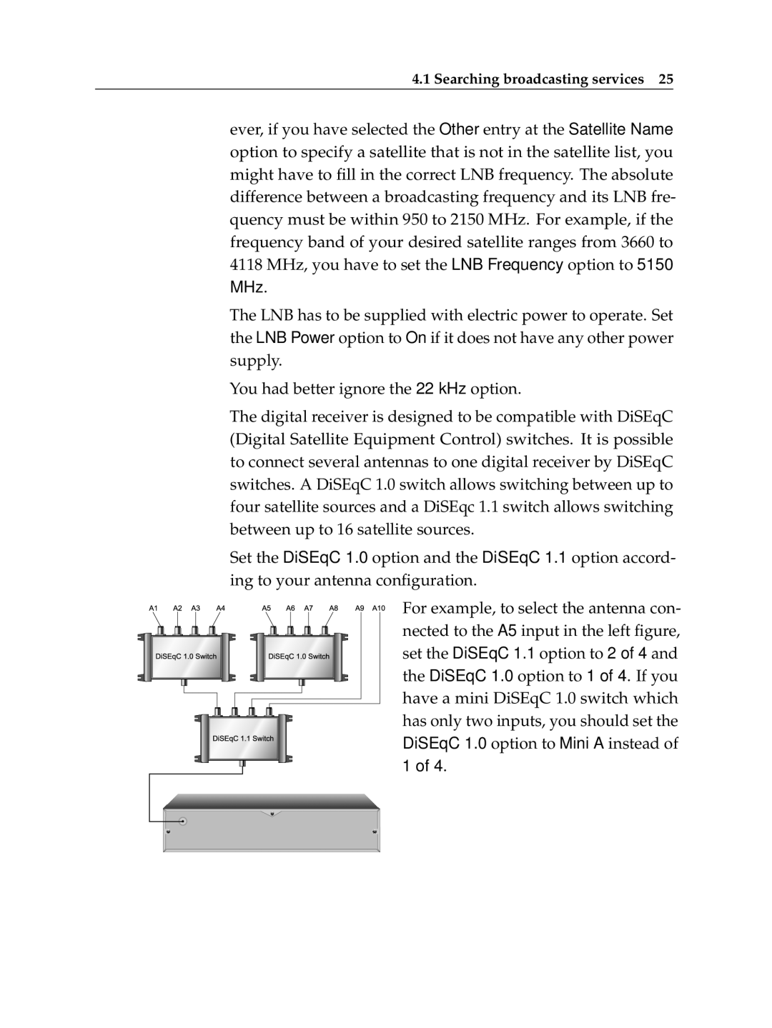 Topfield TF 6000 FE manual Searching broadcasting services 