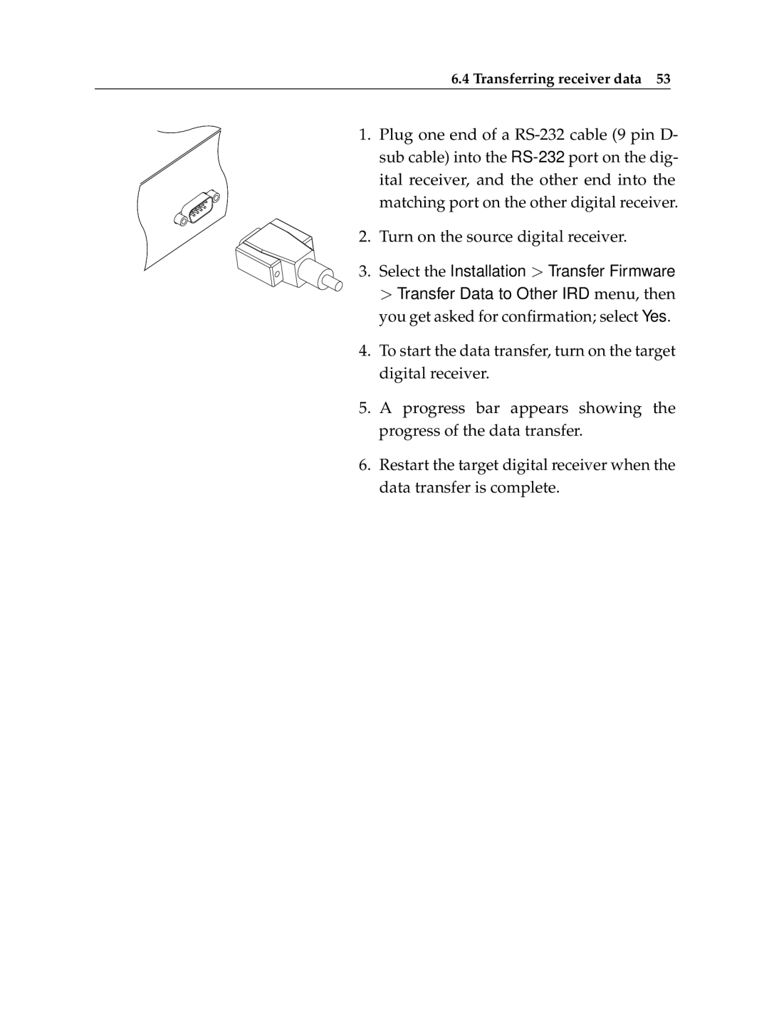 Topfield TF 6060 CI manual Turn on the source digital receiver 