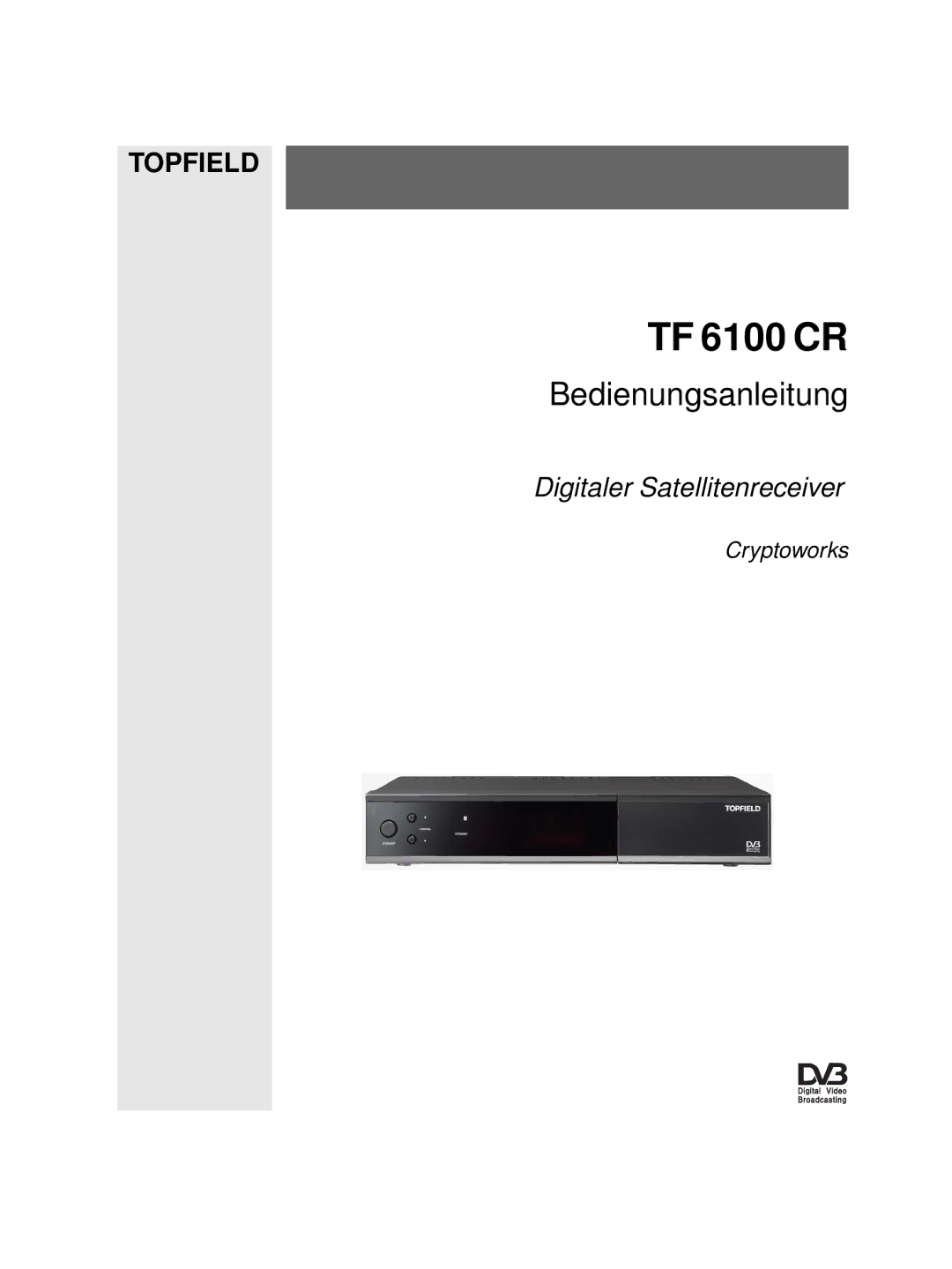 Topfield TF 6100 CR manual 