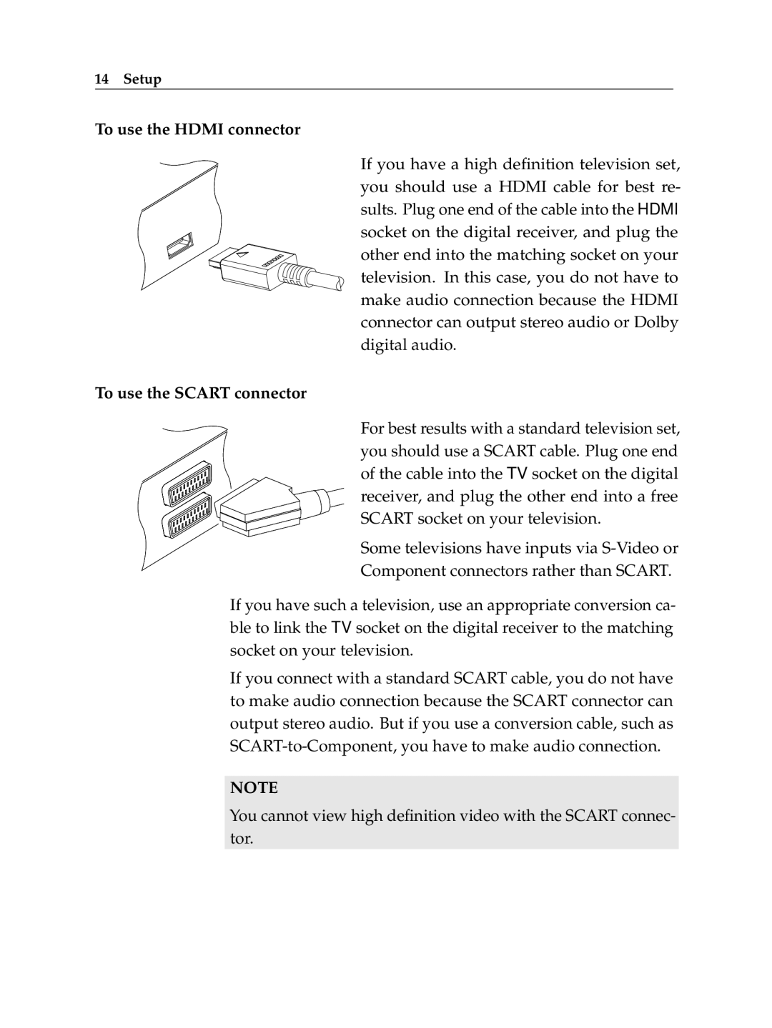 Topfield TF 7700 HD PVR, TF 7710 HD PVR manual To use the Hdmi connector 