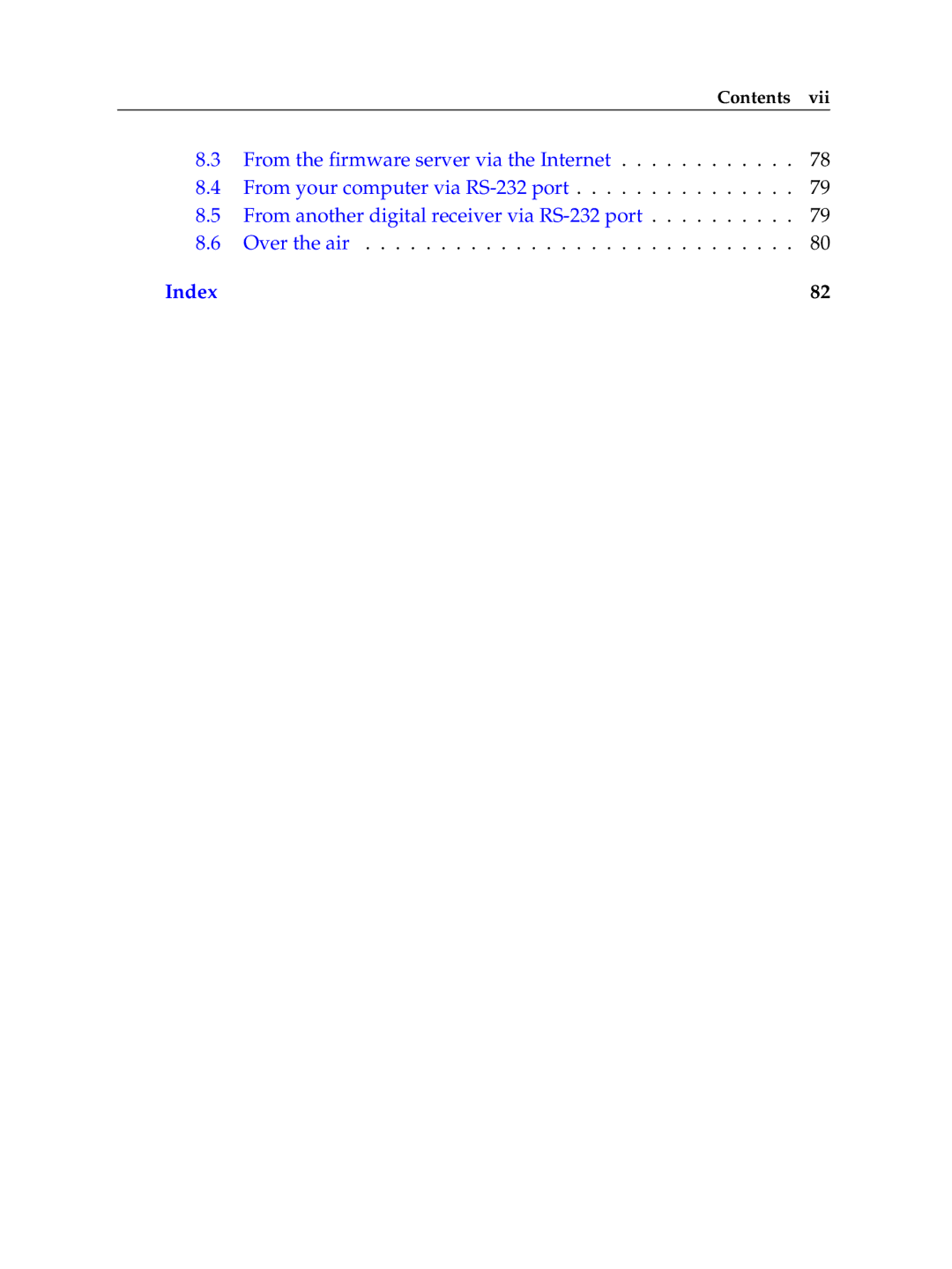 Topfield TF 7710 HD PVR, TF 7700 HD PVR manual Index 