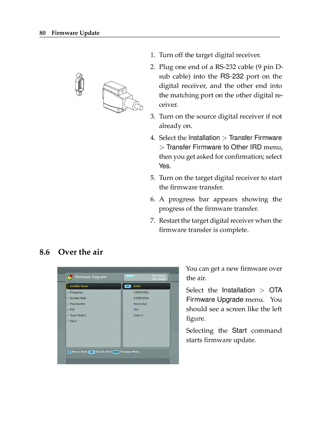 Topfield TF 7700 HD PVR, TF 7710 HD PVR manual Over the air 