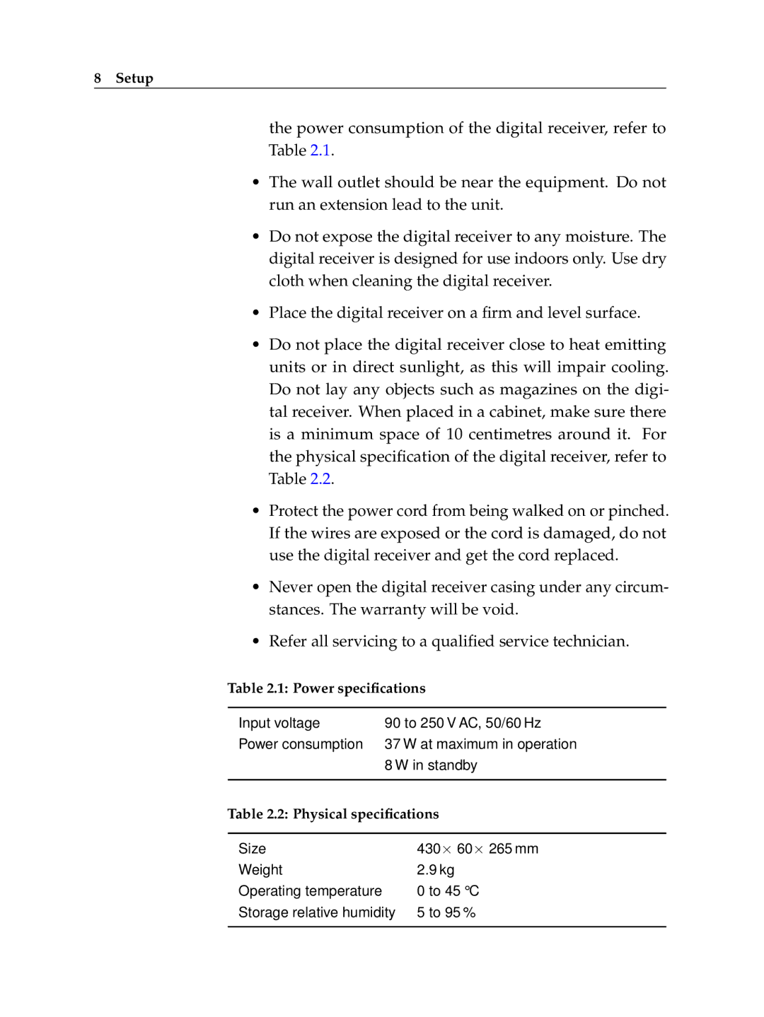 Topfield TF 7700 HSCI manual Setup 