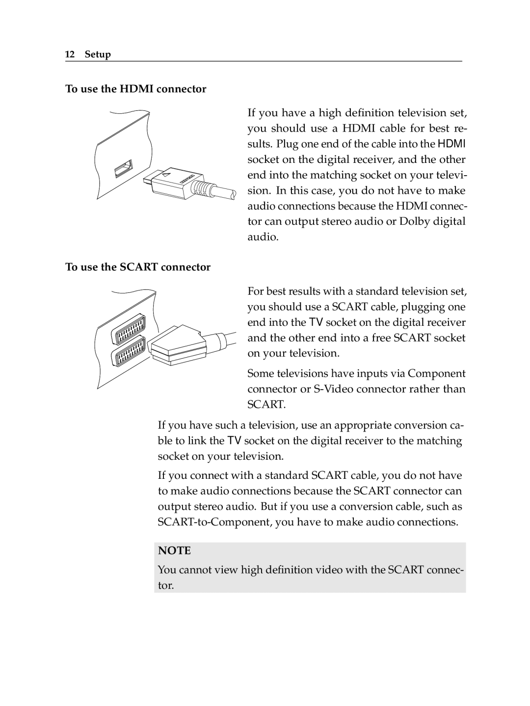 Topfield TF 7700 HSCI manual To use the Hdmi connector 