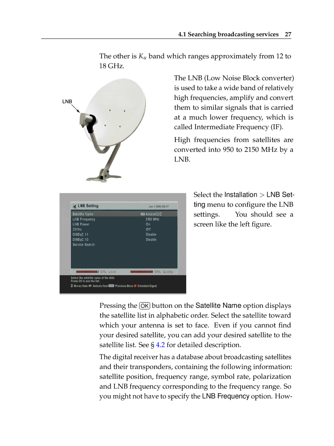 Topfield TF 7700 HSCI manual Searching broadcasting services 