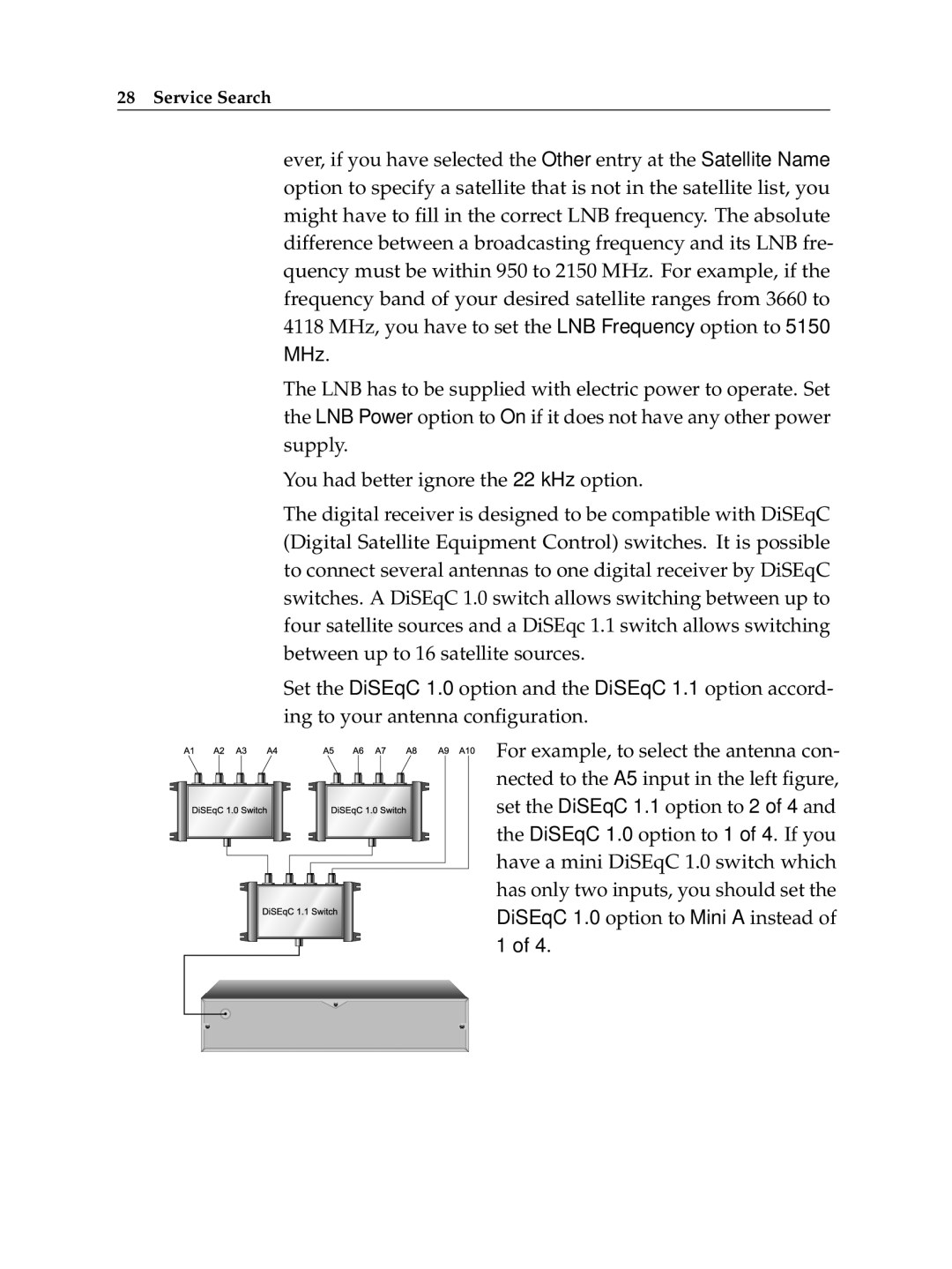 Topfield TF 7700 HSCI manual Service Search 