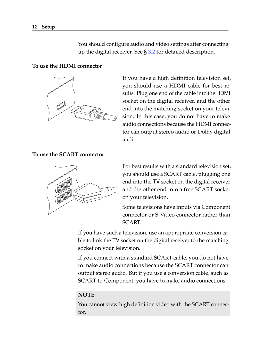 Topfield TF 7720 HSCI, TF 7710 HSCI manual To use the Hdmi connector 