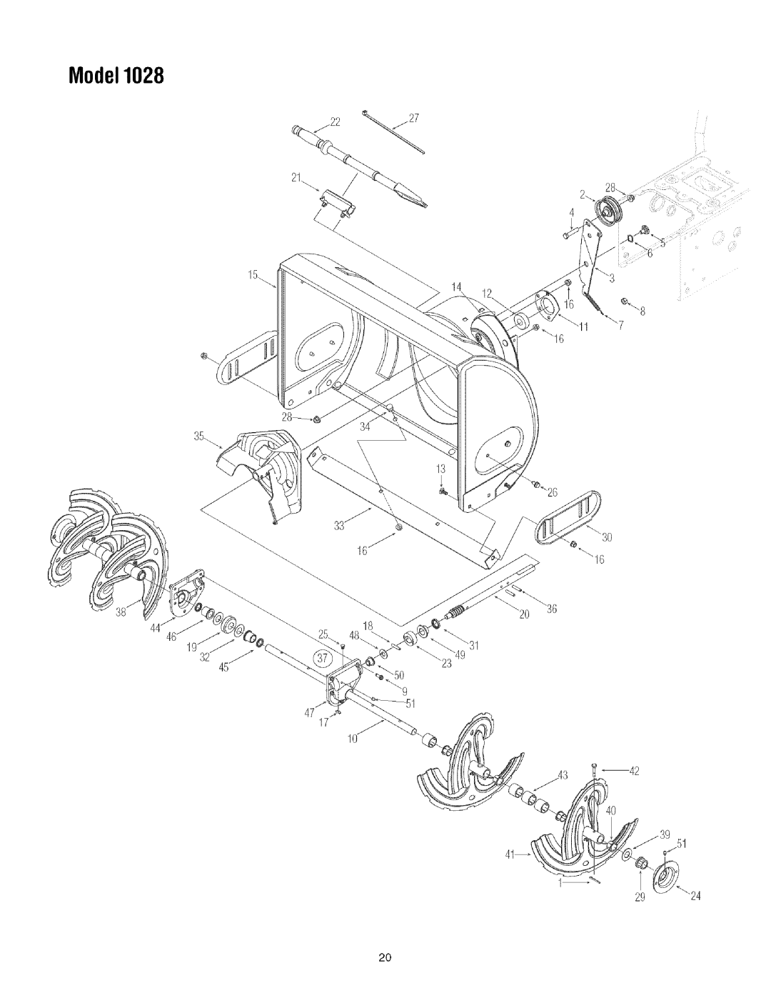 Toro 1130 manual Model1028 