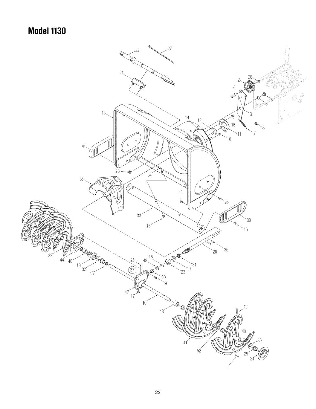 Toro 1028 manual Model1130 