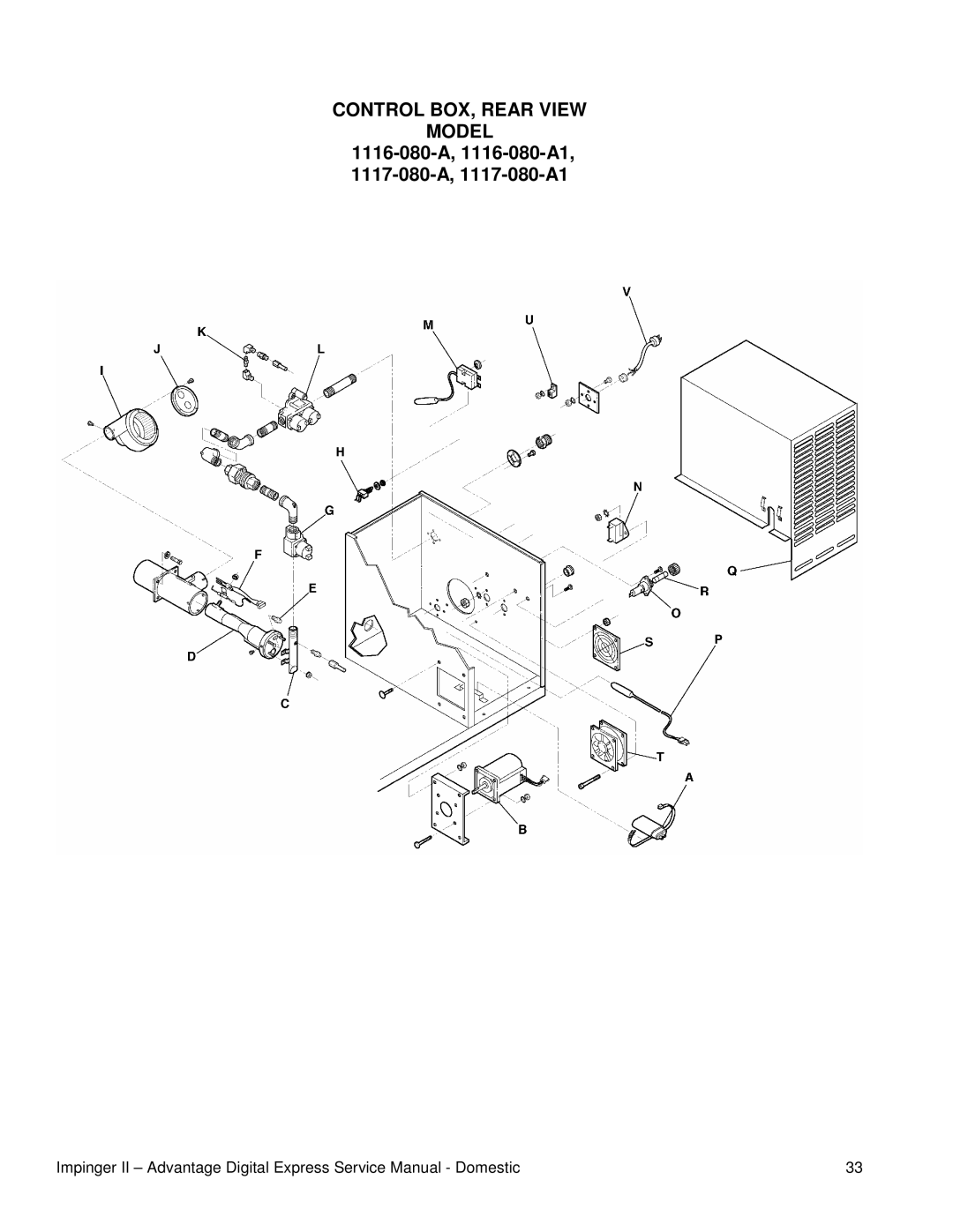 Toro 1131-08H-A, 1133-080-A, 1132-080-A1, TRUE, 1130-080-A1, 1116-080-A1, 1131-080-A1, 1132-08H-A Control BOX, Rear View Model 