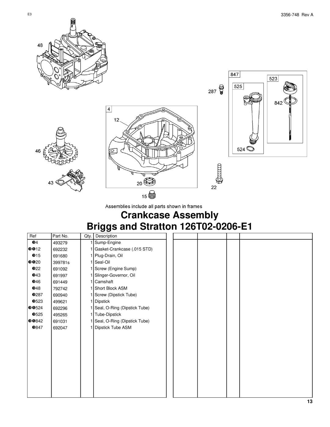 Toro 20055 manual Crankcase Assembly, Pr20 