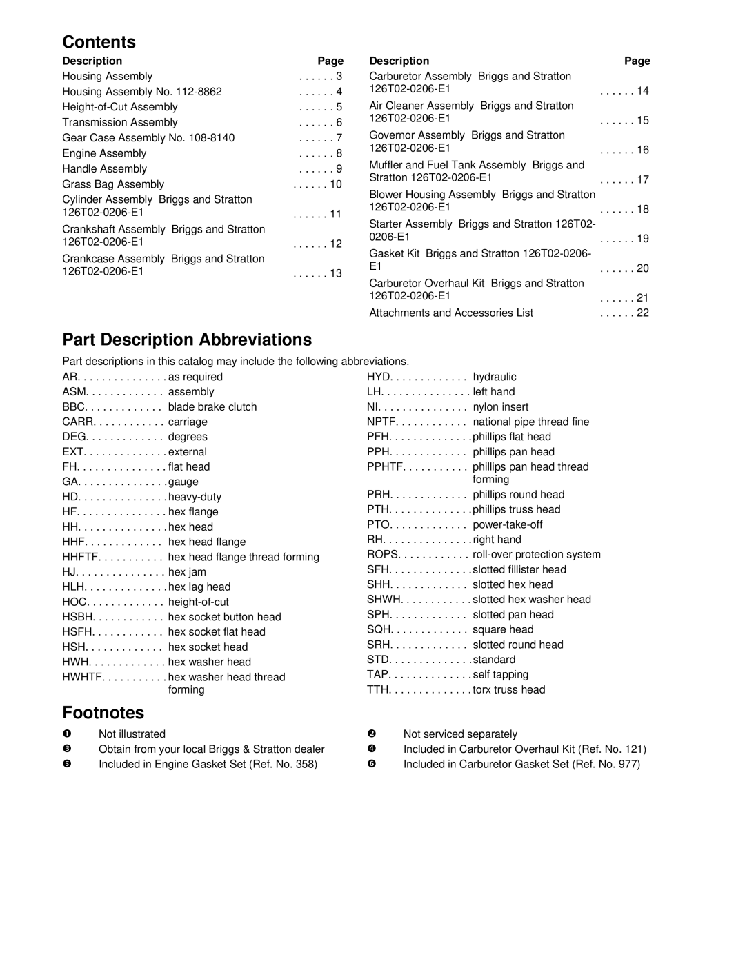 Toro 20055 manual Contents 