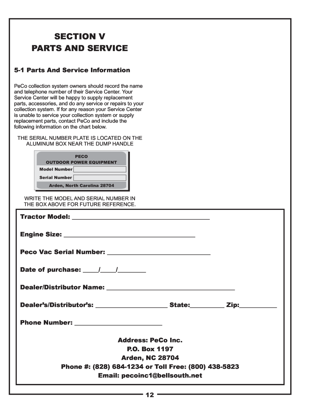 Toro 22621223-24 manual Section Parts And Service, Parts And Service Information 
