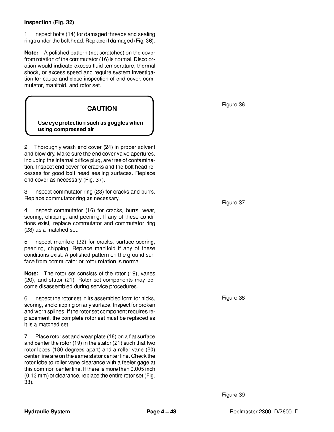 Toro 2300-D, 2600D service manual Inspection Fig 