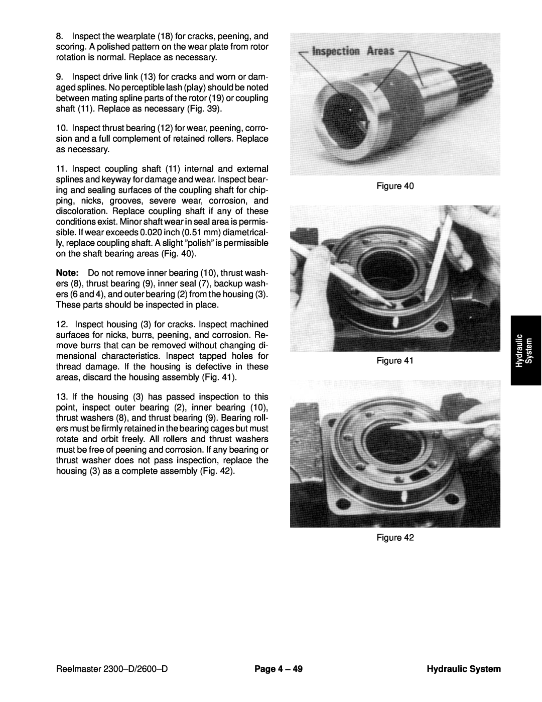 Toro 2600D, 2300-D service manual Reelmaster 2300±D/2600±D, Page 4 ±, Hydraulic System 
