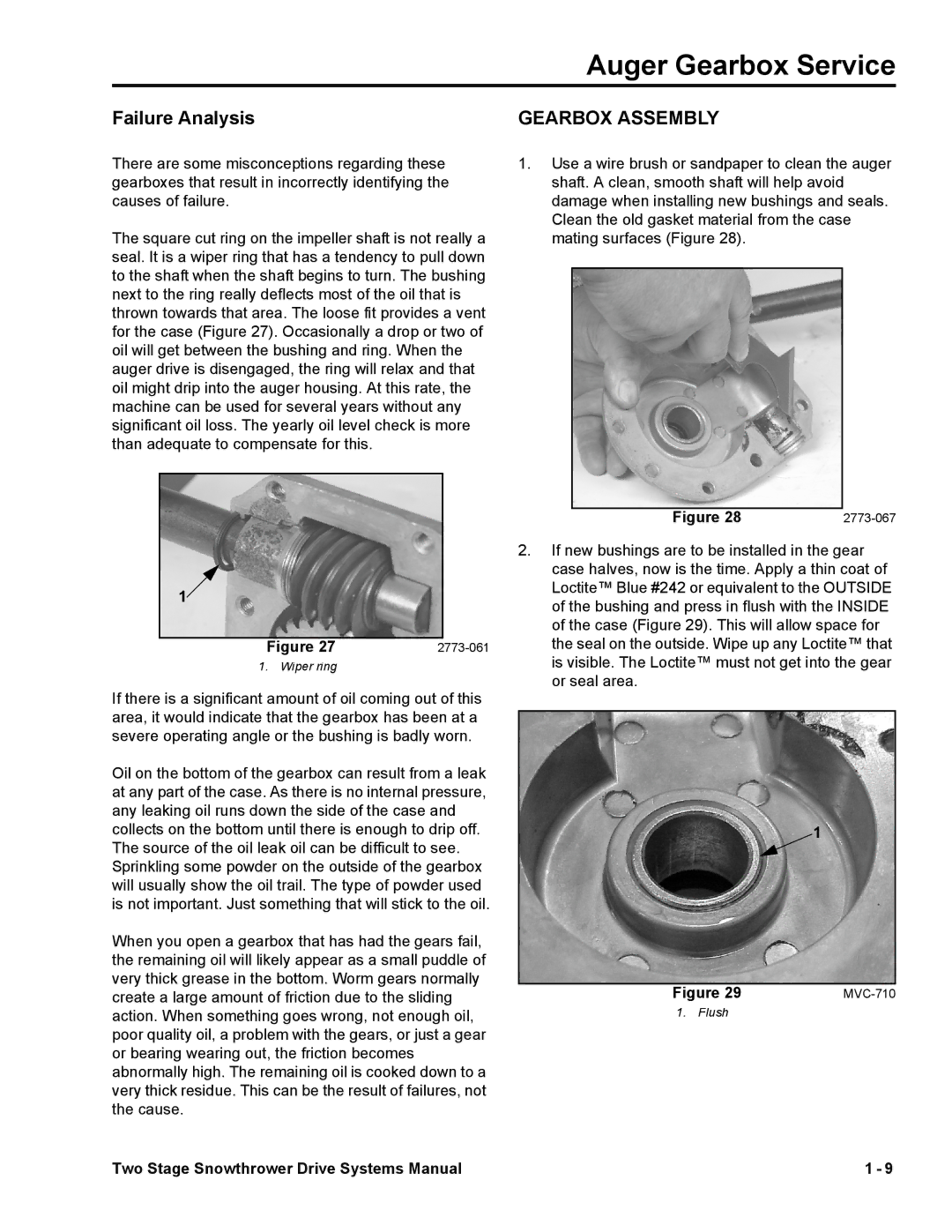 Toro 38065, 38080 manual Failure Analysis, Gearbox Assembly 