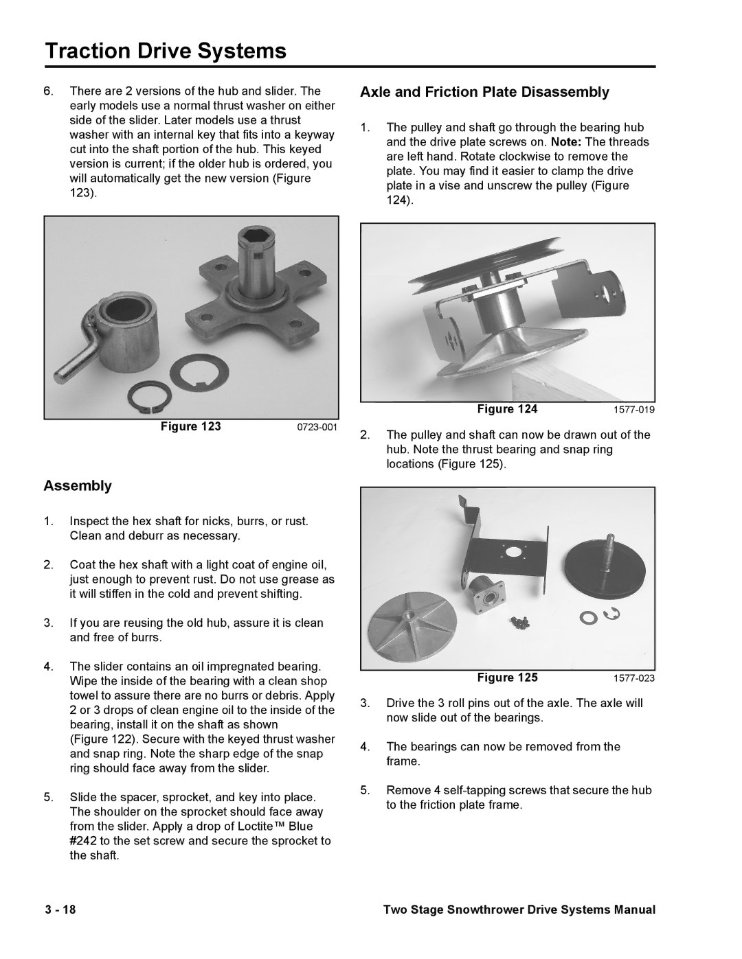 Toro 38080, 38065 manual Assembly, Axle and Friction Plate Disassembly 