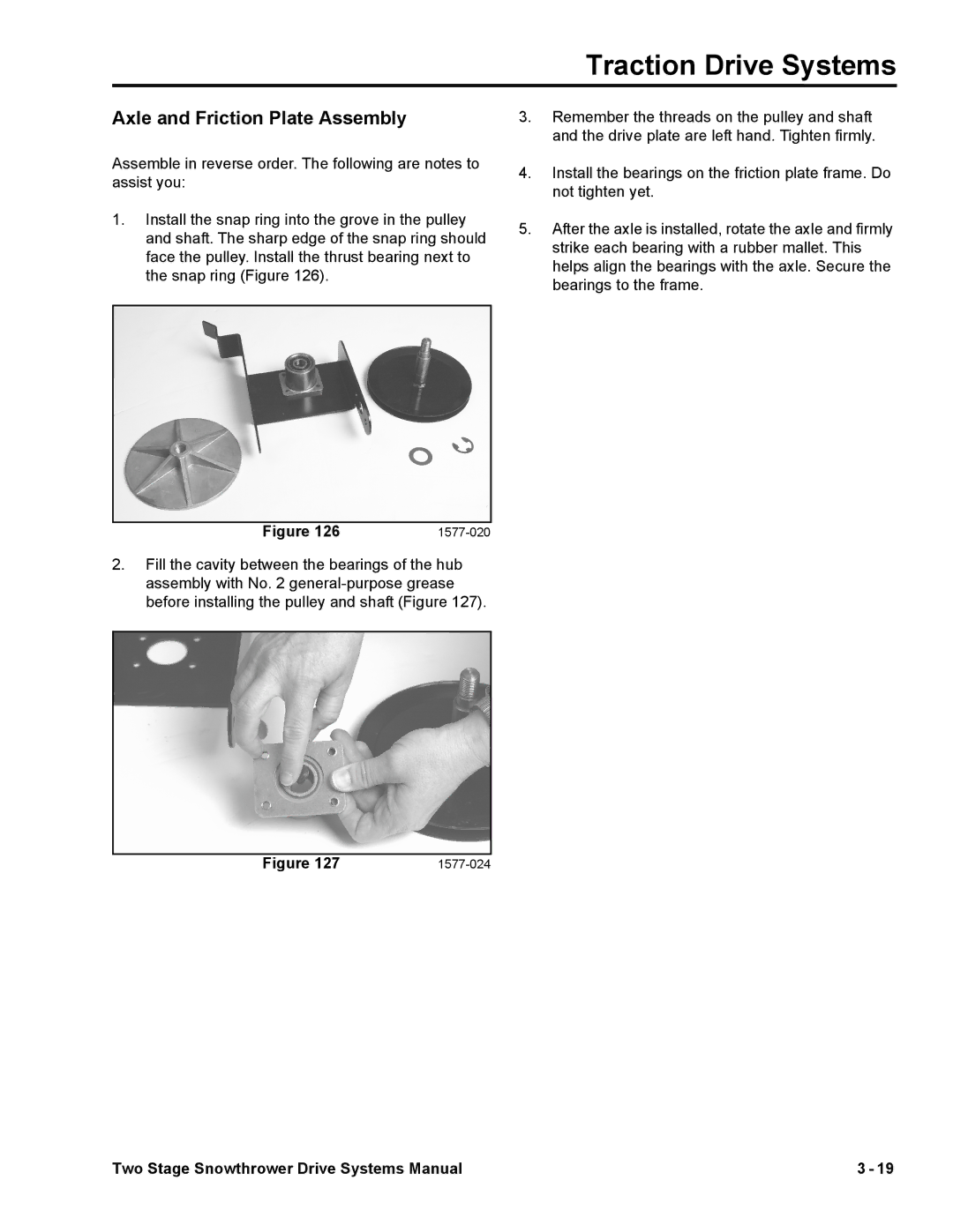 Toro 38065, 38080 manual Axle and Friction Plate Assembly 